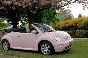 Pink Volkswagon Beetle